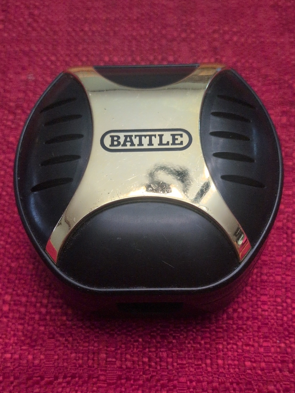 Battle Black and Gold Mouthguard Holde With Clip